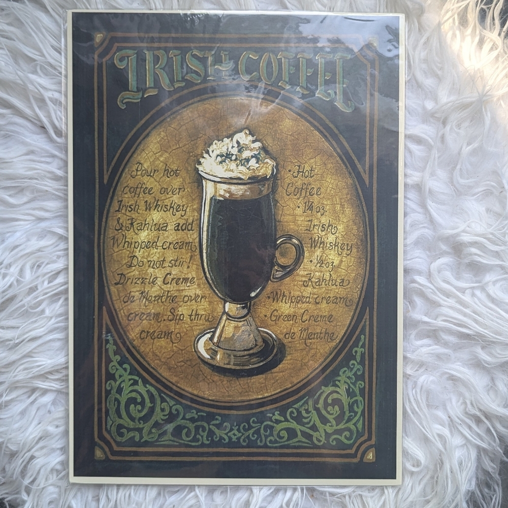 Irish Coffee Art Print From Cork, Ireland Wall Art